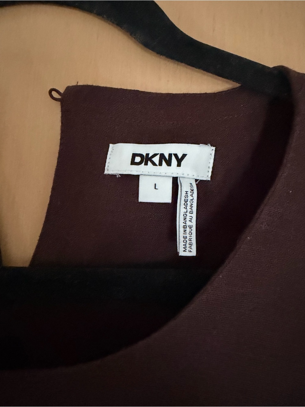 DKNY Brown Short Sleeve Boxy Crop Top - Picture 4 of 5